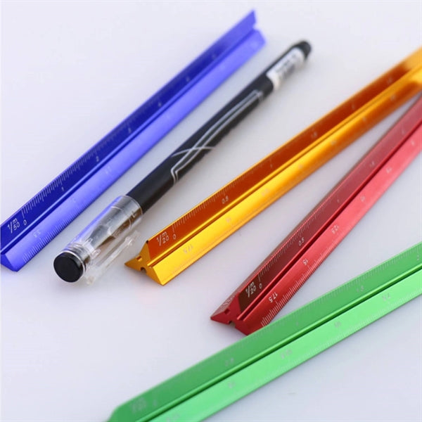 6" Aluminum Drafting Architectural Triangular Scale Ruler