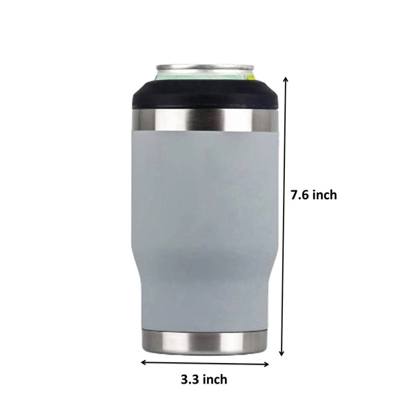 4 in 1 Double Wall 14oz Stainless Steel Insulated Can Cooler