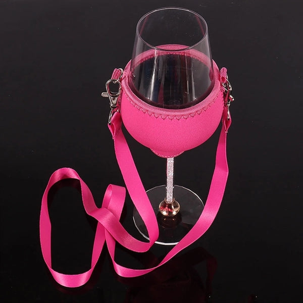 Neoprene Wine Glass Holder
