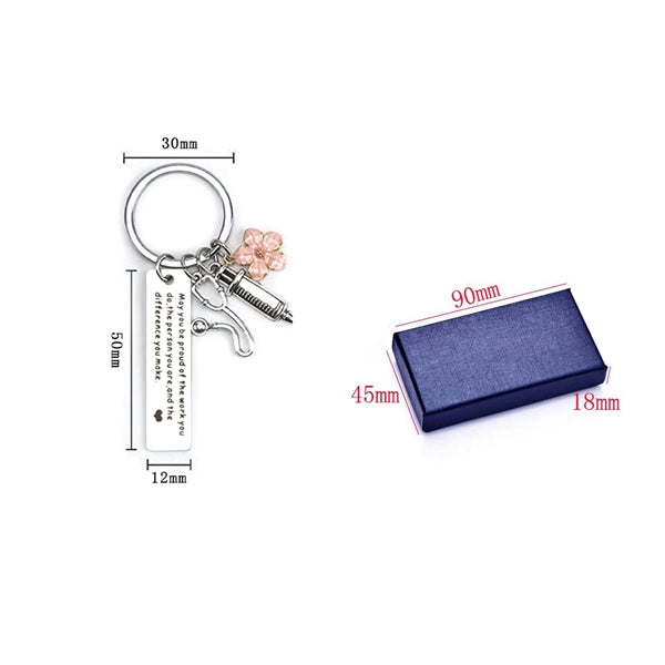Customize Engrave Metal Inspirational Keychain