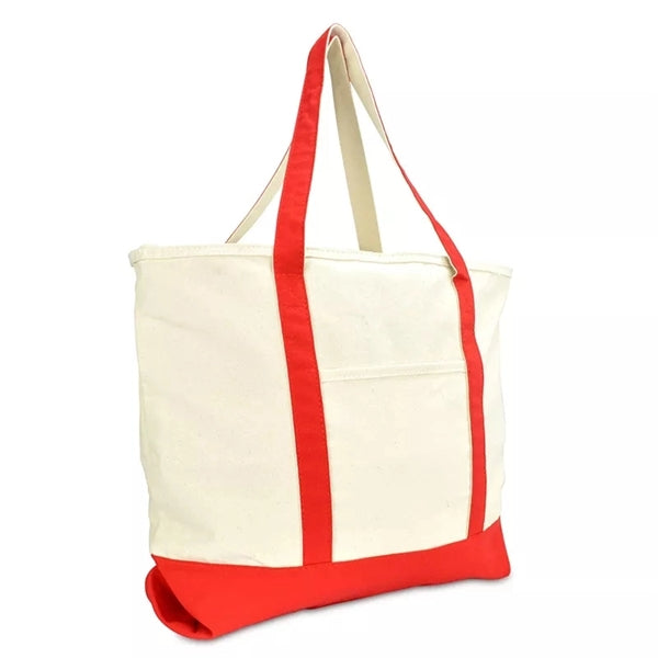 Two-tone Canvas Tote Bag