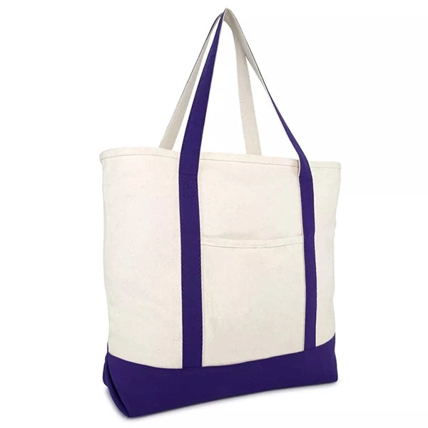 Two-tone Canvas Tote Bag