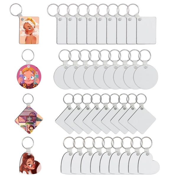 Various Shape Sublimation MDF Keychains