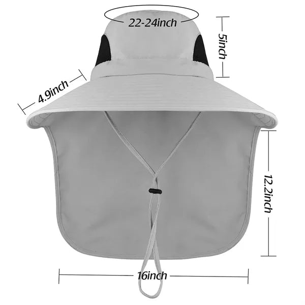 Waterproof Wide Brim Bucket Hat