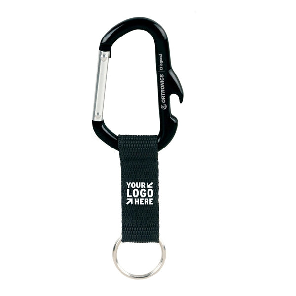 Bottle Opener Carabiner With Strap and Keyring
