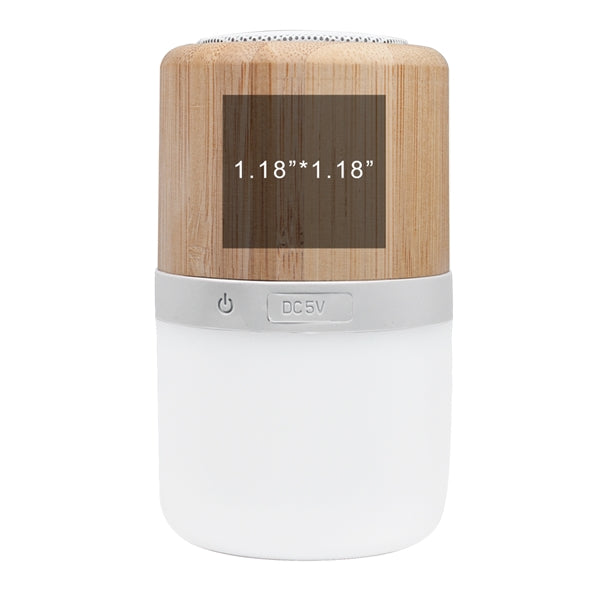 Bensley Bamboo Color Ambiance Nightlight Bluetooth Speaker