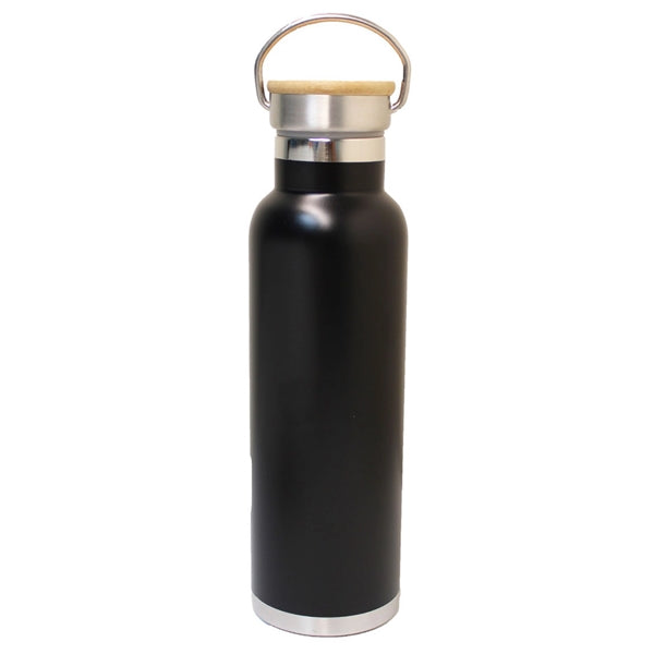 22 Oz. Vacuum Bottle/Flask w/ Bamboo or Metal Lid