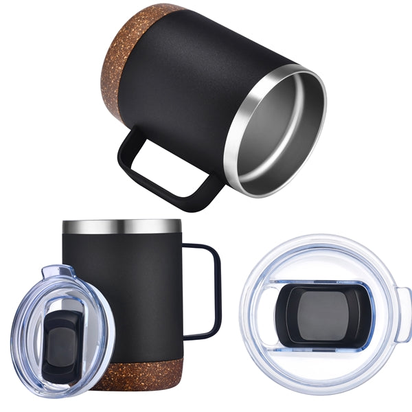 Wellspring-V 12 Oz. Cork Based Campfire Mugs (Double Walled)