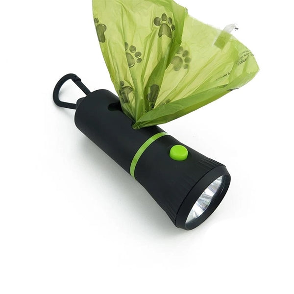 Dog Bag Dispenser With Flashlight