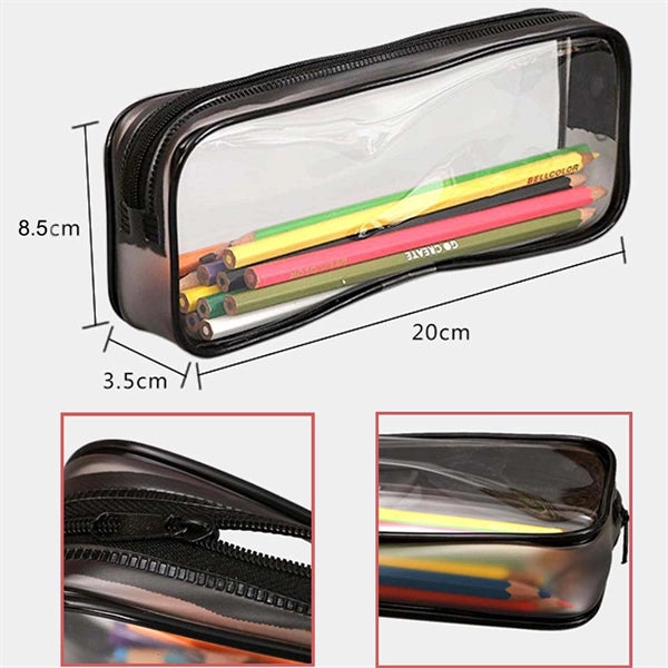 Clear Pvc Zipper Pencil Bag