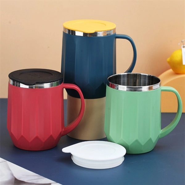 Leak Proof Double Wall Stainless Steel Travel Coffee Mug Cup