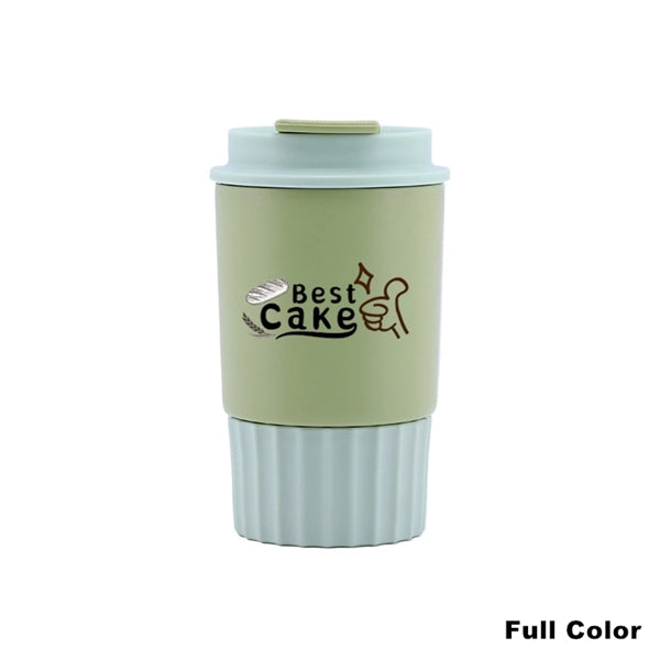 12 oz Silicone Stainless Steel Vacuum Coffee Cups with Lid