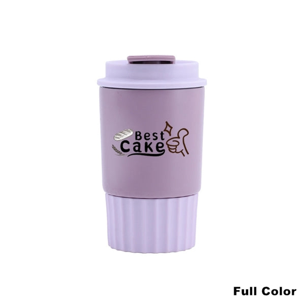 12 oz Silicone Stainless Steel Vacuum Coffee Cups with Lid