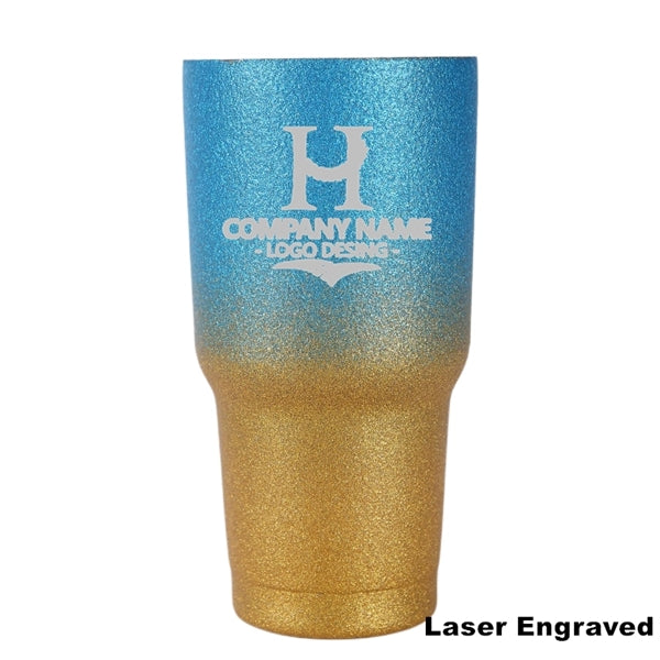 30 oz Gradient Glitter Stainless Steel Insulated Tumbler