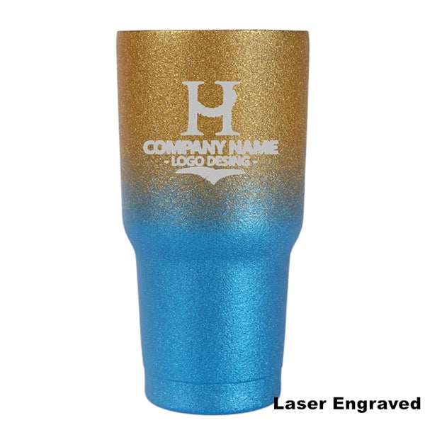 30 oz Gradient Glitter Stainless Steel Insulated Tumbler