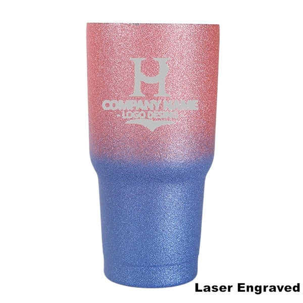 30 oz Gradient Glitter Stainless Steel Insulated Tumbler