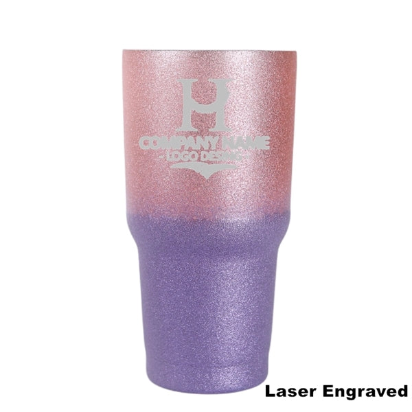30 oz Gradient Glitter Stainless Steel Insulated Tumbler