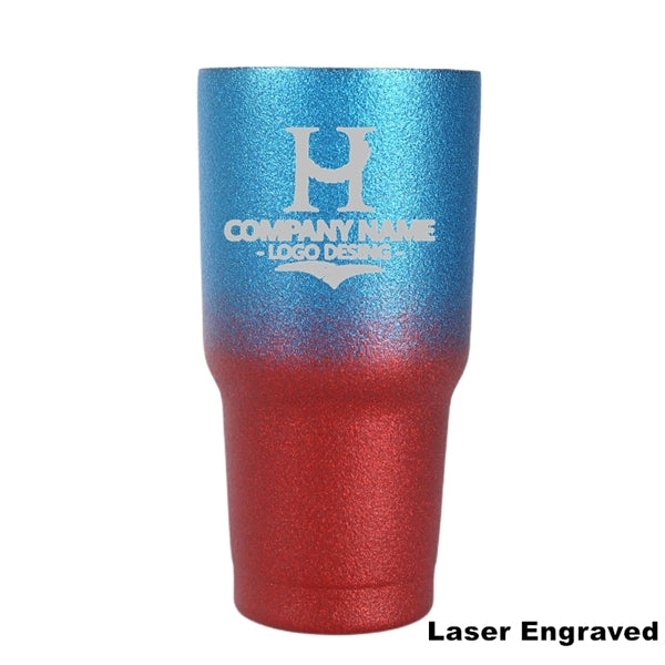 30 oz Gradient Glitter Stainless Steel Insulated Tumbler