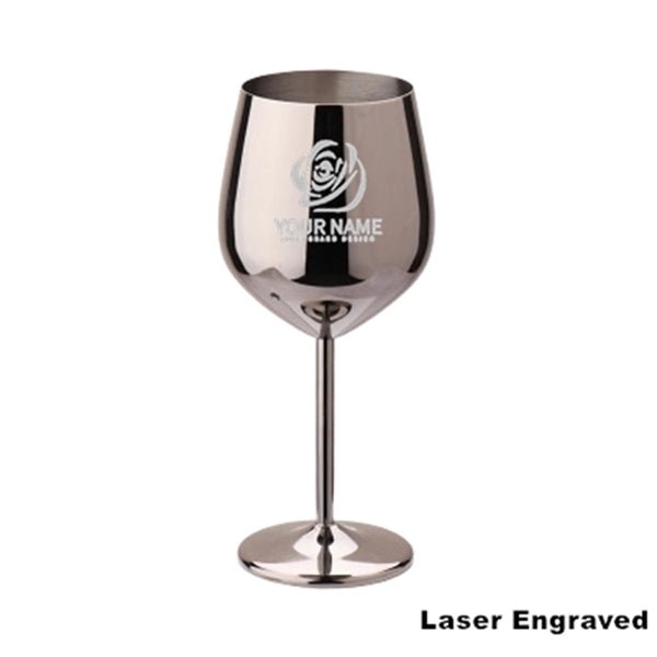 17oz Stainless Steel Wineglasses Stemmed Unbreakable Goblets