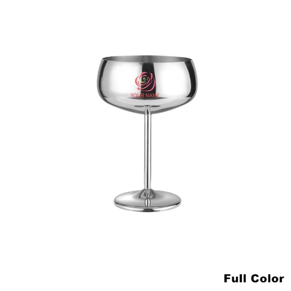 17oz Stainless Steel Wineglasses Stemmed Unbreakable Goblets