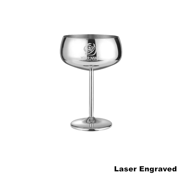 17oz Stainless Steel Wineglasses Stemmed Unbreakable Goblets
