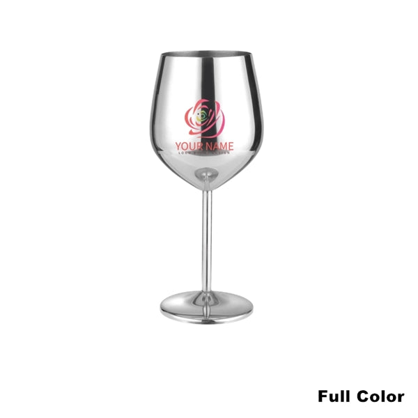 17oz Stainless Steel Wineglasses Stemmed Unbreakable Goblets