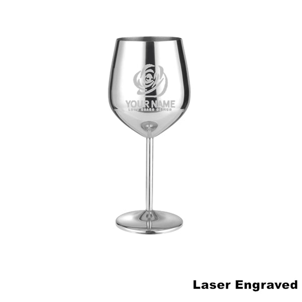 17oz Stainless Steel Wineglasses Stemmed Unbreakable Goblets