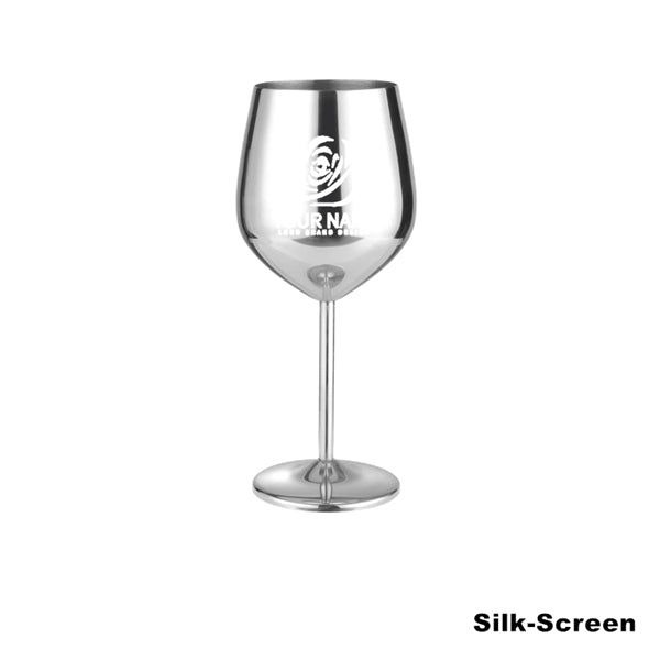 17oz Stainless Steel Wineglasses Stemmed Unbreakable Goblets
