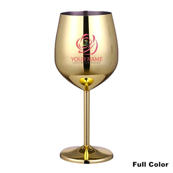 17oz Stainless Steel Wineglasses Stemmed Unbreakable Goblets