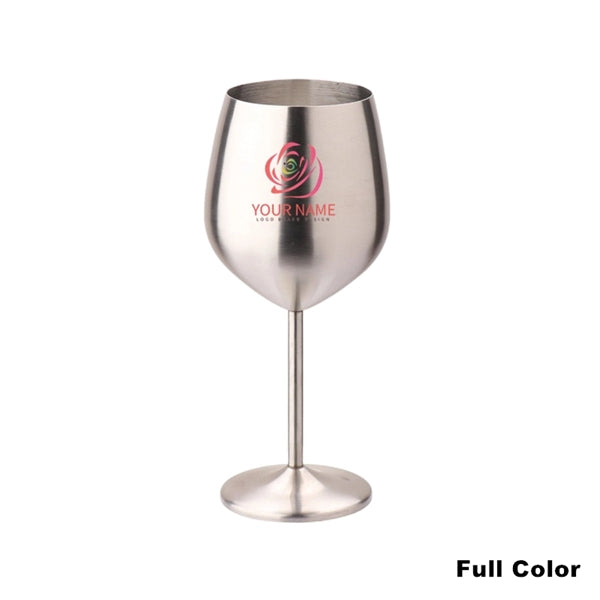 17oz Stainless Steel Wineglasses Stemmed Unbreakable Goblets