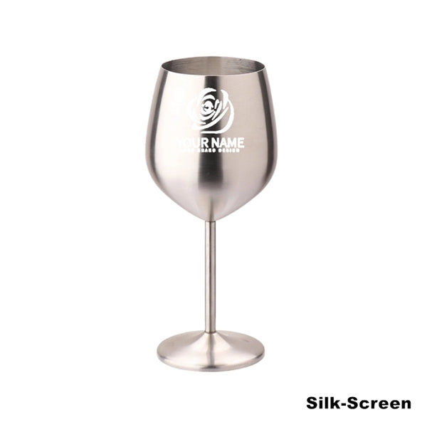 17oz Stainless Steel Wineglasses Stemmed Unbreakable Goblets