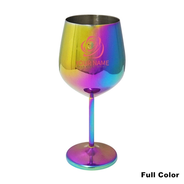 17oz Stainless Steel Wineglasses Stemmed Unbreakable Goblets