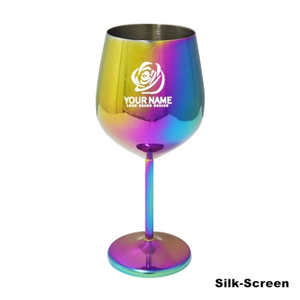 17oz Stainless Steel Wineglasses Stemmed Unbreakable Goblets