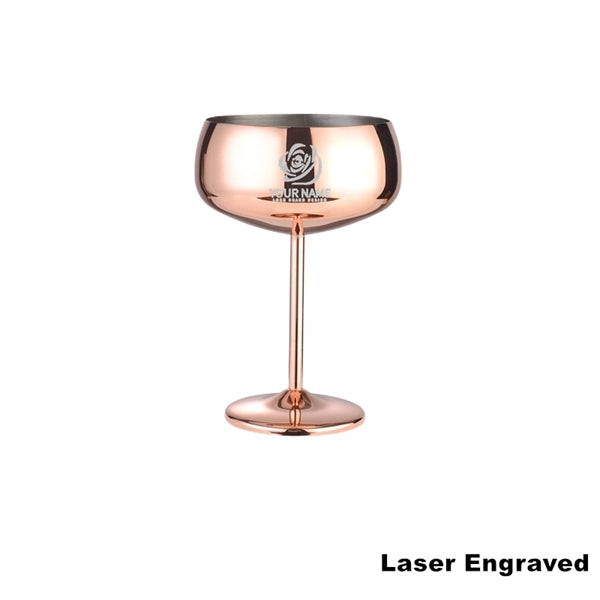 17oz Stainless Steel Wineglasses Stemmed Unbreakable Goblets