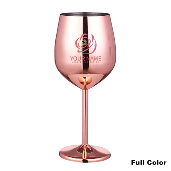 17oz Stainless Steel Wineglasses Stemmed Unbreakable Goblets