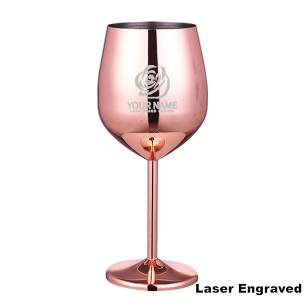17oz Stainless Steel Wineglasses Stemmed Unbreakable Goblets