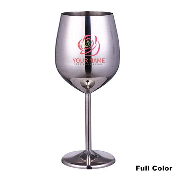 17oz Stainless Steel Wineglasses Stemmed Unbreakable Goblets
