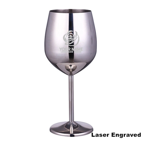 17oz Stainless Steel Wineglasses Stemmed Unbreakable Goblets
