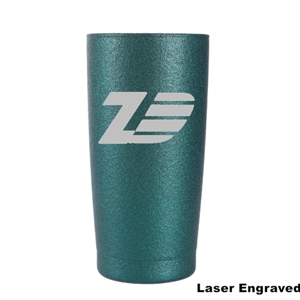20 oz Glitter Coated Stainless Steel Insulated Wine Tumbler