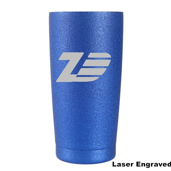 20 oz Glitter Coated Stainless Steel Insulated Wine Tumbler