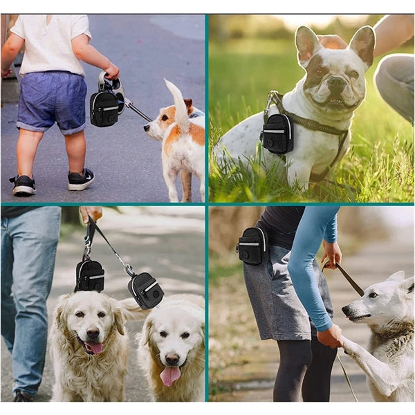 Dog Waste Bag Dispenser with Clip for Leash and Belt