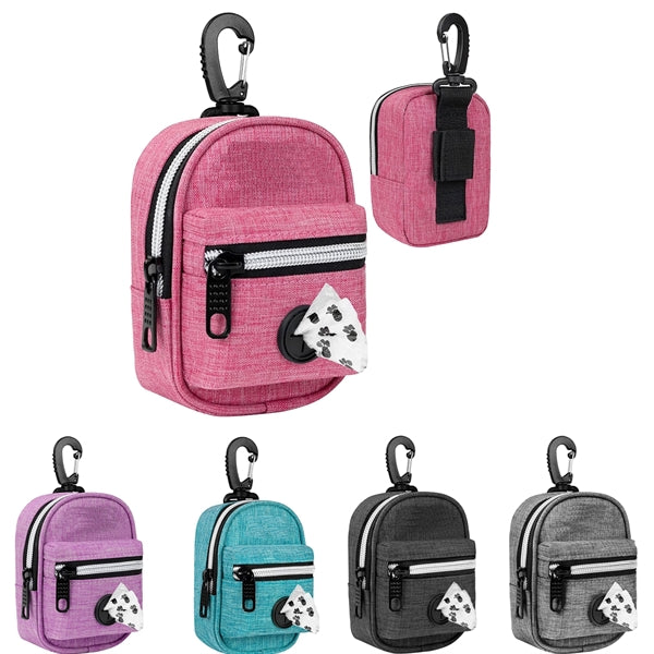 Portable Fabric Doggy Waste Bag Holder for Walking