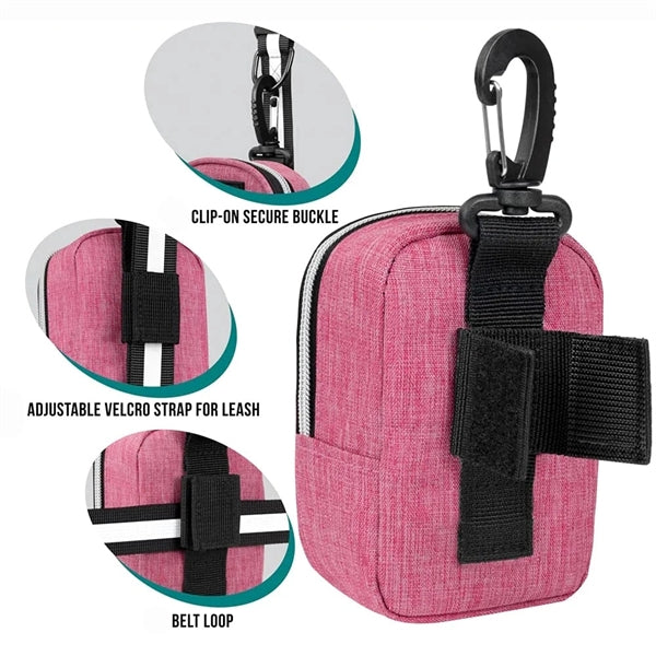 Portable Fabric Doggy Waste Bag Holder for Walking