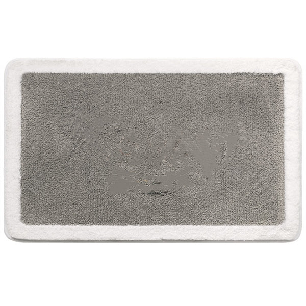 Colorful cartoon flocking bathroom mat
