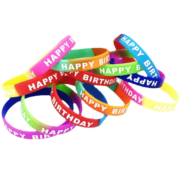 Birthday silicone bracelet