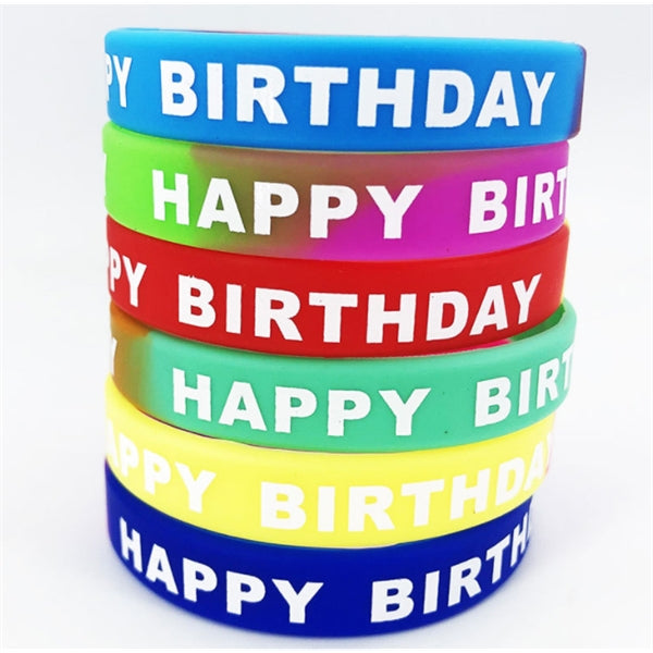 Birthday silicone bracelet