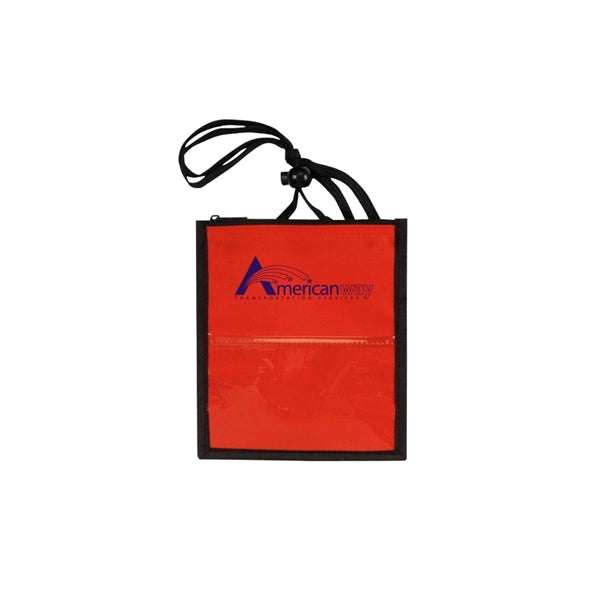 Poly Zipper Badge Holder