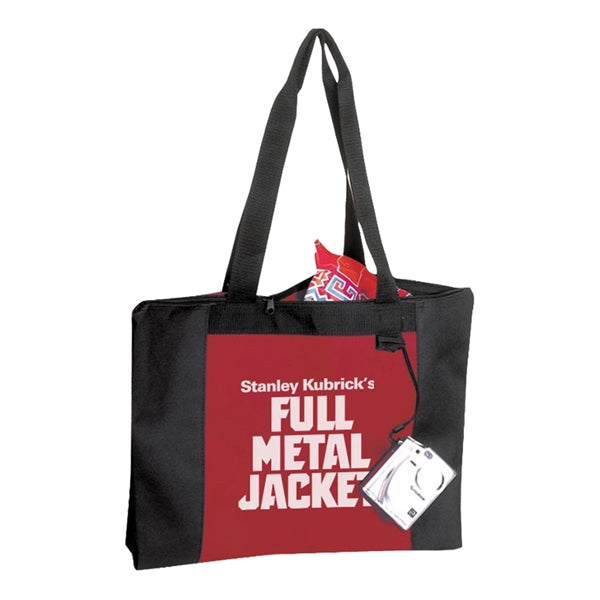 Poly Zipper Tote Bag
