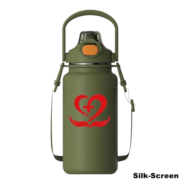 34/44/54 oz Stainless Steel Vacuum Water Bottle With Handle
