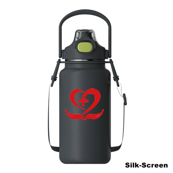 34/44/54 oz Stainless Steel Vacuum Water Bottle With Handle